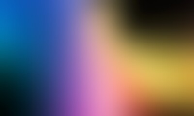 Abstract blurred background image of blue, pink, red, yellow colors gradient used as an illustration. Designing posters or advertisements.