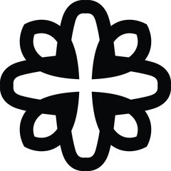 Flower Mandala Art Circular Pattern in Form of Mandala With Flower for Henna, Mehndi, Tattoo, Decoration Decorative Ornament in Ethnic Oriental Style.