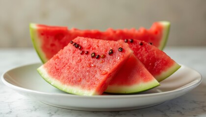  Freshly sliced watermelon ready to enjoy