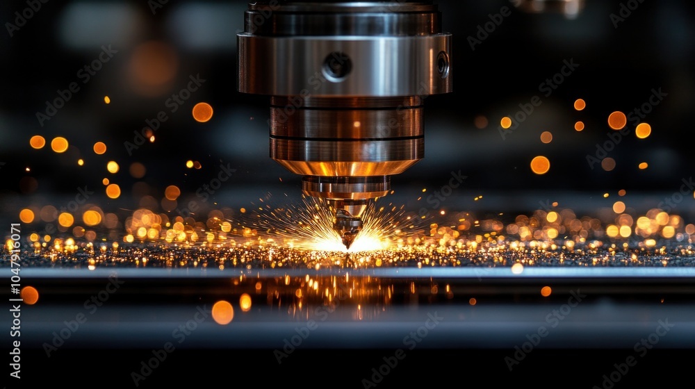 Poster operator programming a cnc milling machine, showcasing the blend of traditional machining skills and