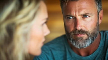Parents discussing finances at the dining table with worried expressions, highlighting the stress of financial problems within the family