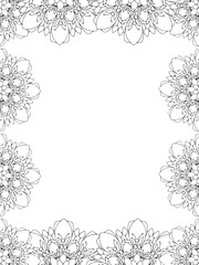 All these designs are hand-drawn and unique 
Flower Border is a Beautiful black-and-white illustration for aadult coloring book,
This is a printable Beautiful Zentangle Coloring page for KDP Interior,