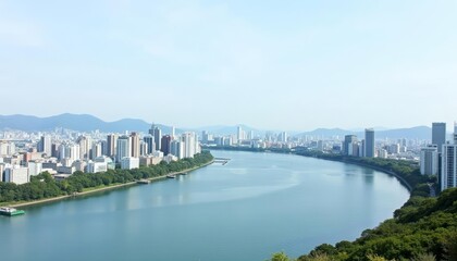  Vibrant Cityscape by the River