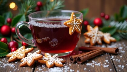  Warm holiday cheer with mulled wine and snowflake cookies