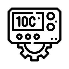 Temperature Control line icon