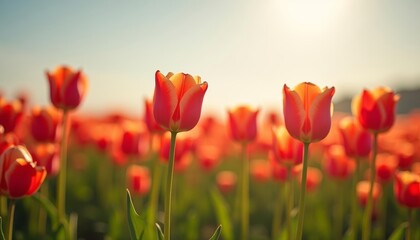 Fototapeta premium Blooming with joy in the suns embrace