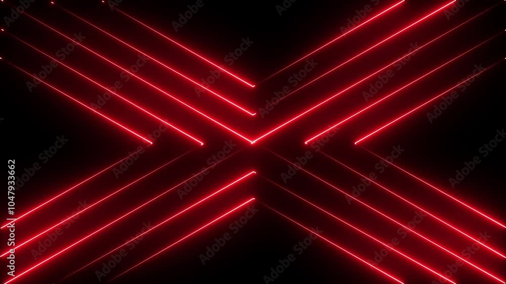 Poster abstract background. techno background neon lights. seamless loop texture in cross shape for innovat