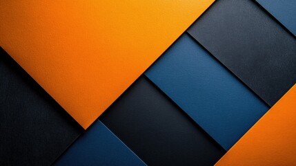 Geometric Textured Background in Orange and Blue