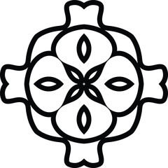 Mandala Pattern Sheets Circular Pattern in Form of Mandala With Flower for Henna, Mehndi, Tattoo, Decoration Decorative Ornament in Ethnic Oriental Style.