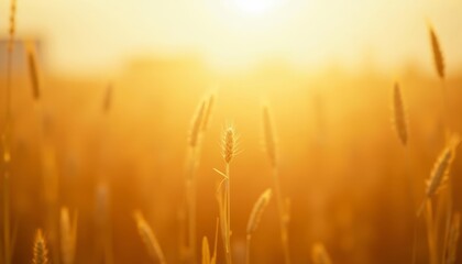  Golden Harvest  A Field of Wheat at Sunrise