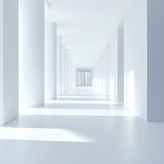 Fototapeta premium 3d render of a corridor