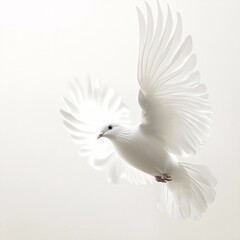 Fototapeta premium white dove isolated on white