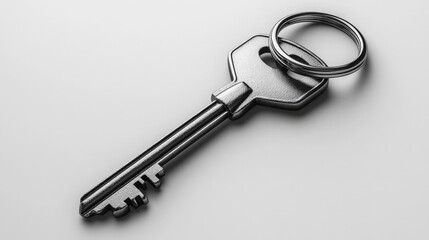Key and house model, real estate concept