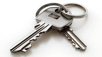 Key and house model, real estate concept