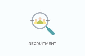 Recruitment Vector Icon Or Logo Illustration