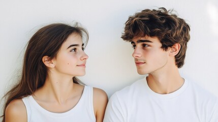 Young Couple Gazing at Each Other