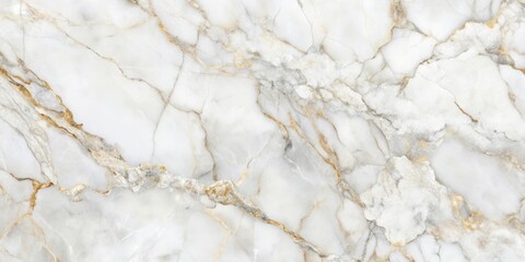 Fototapeta premium White Marble Texture with Delicate Gold Veins A Natural Stone Pattern with Elegant Swirls and Subtle Gray Tones