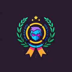 Gamer Badge with Award