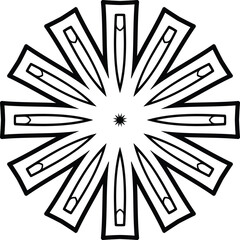 Flower Mandala Coloring Pages Circular Pattern in the Form of a Mandala Decorative Ornament in Ethnic Oriental Style.