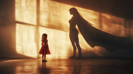 A girl dreams of becoming a female hero one day, envisioning herself soaring through the skies, fighting for justice and inspiring others. 