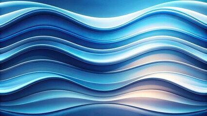 Symmetrical wavy flowing abstract blue white gradient modern minimalist fluid dynamics contemporary background wallpaper