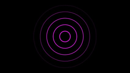 Technology radio wave signal  icon screen background 4k illustration.