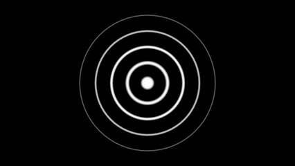 Technology radio wave signal  icon screen background 4k illustration.