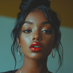 Woman close up portrait