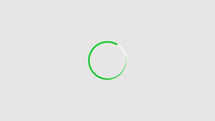 Abstract circle frame loading icon background 4k illustration.