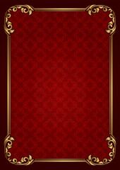 classic gold frame, vector design