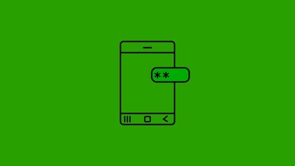 Mobile phone coming text or OTP Icon conceptual background illustration. Phone OTP icon concept design.