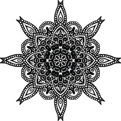 Mandala Art Therapy Circular Pattern in the Form of a Mandala Decorative Ornament in Ethnic Oriental Style.