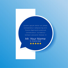 testimonial quotation speech bubble background for web review