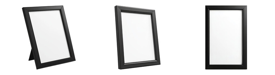 Black Frames with Transparent Background Display