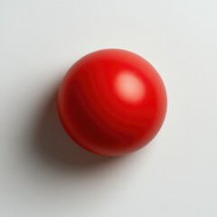 Red Nose Day Symbol, Shiny Clown Nose on White Background, Glossy and Vibrant Red Sphere, Playful and Iconic, Charity and Humor Connection, Reflective Surface
