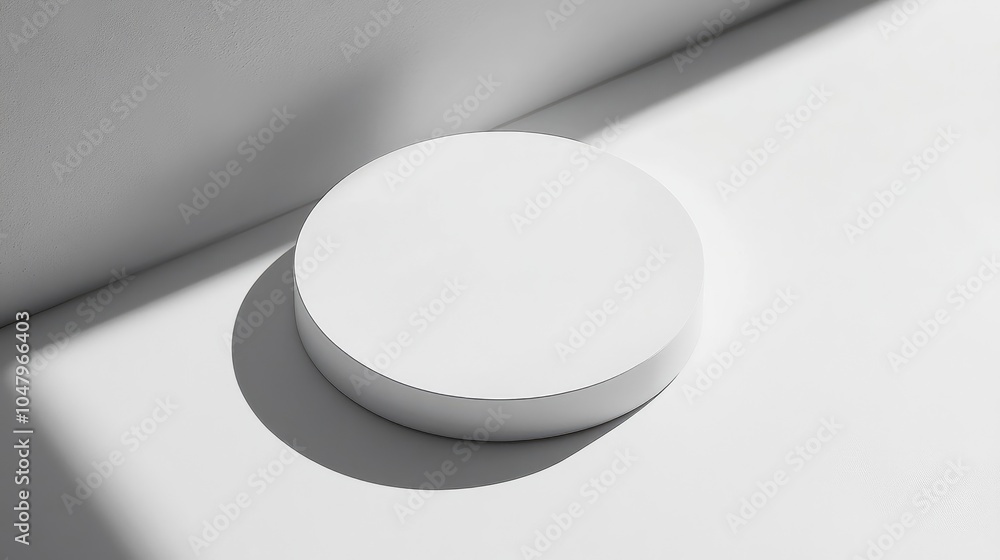 Aufkleber single object casting shadow on surface