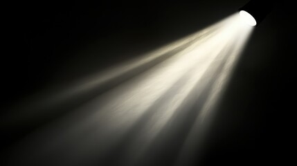 Dramatic Beam of Light Cutting Through Darkness
