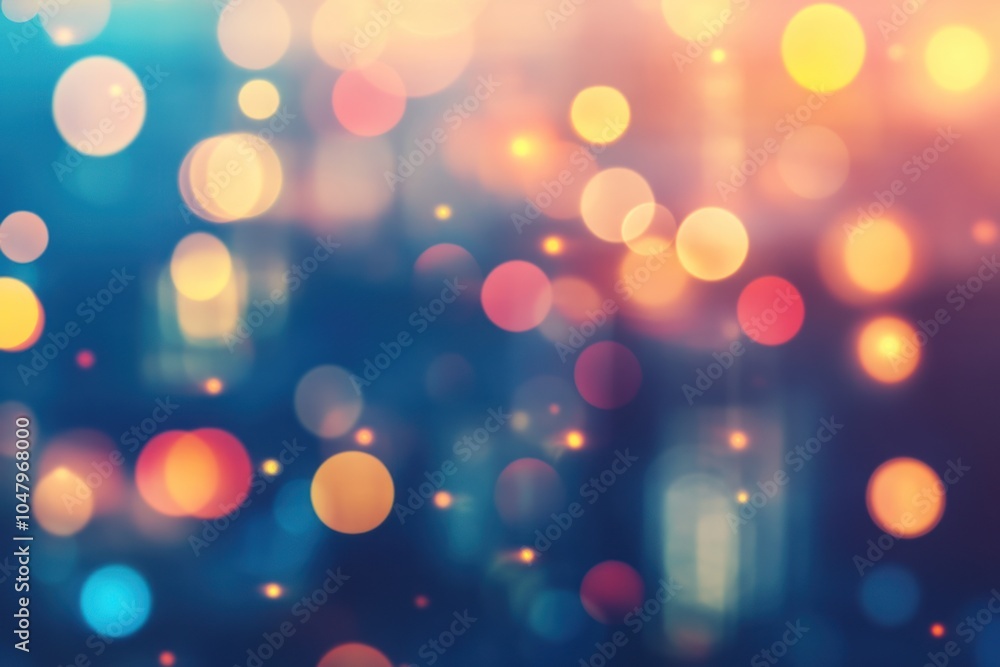 Poster abstract bokeh background