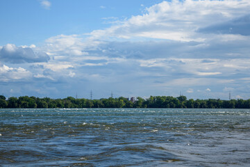 clouds over the river