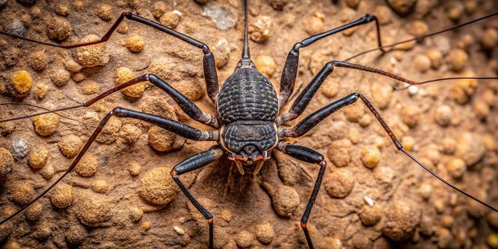 Tailless whip scorpion, cave spider, Puerto Rico, aerial view