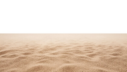 sand dunes in the desert border isolated on transparent background cutout