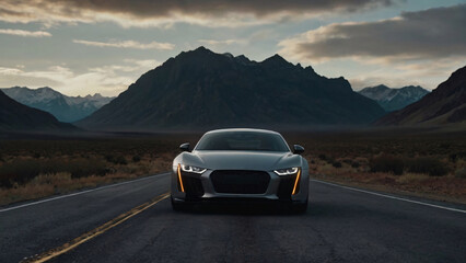Fototapeta premium car on the road