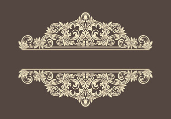Frame Decorative Lettering Panel Design