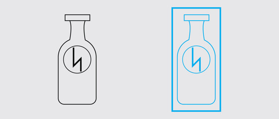 Energy drink can icon vector on PNG background. vector illustration.