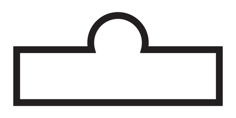 euro hook icon vector. flat style euro hook vector illustration on white background.