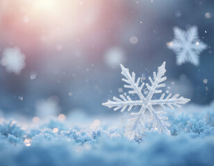 Christmas background with snowflakes