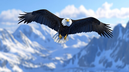 Obraz premium bald eagle in flight