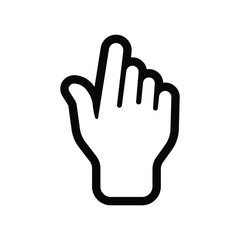 Fototapeta premium Hand icon logo design template isolated illustration