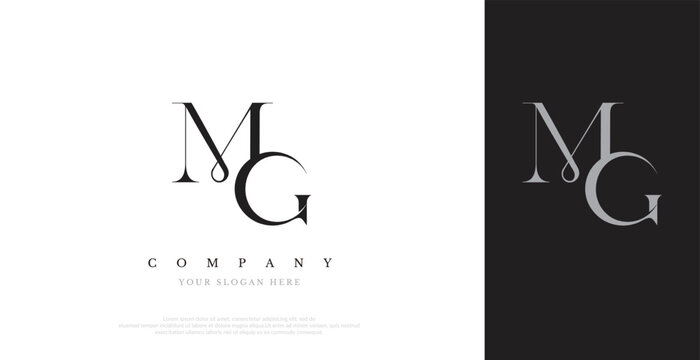 Initial MG Logo Design Vector 