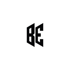 BE monogram logo design letter text name symbol monochrome logotype alphabet character simple logo